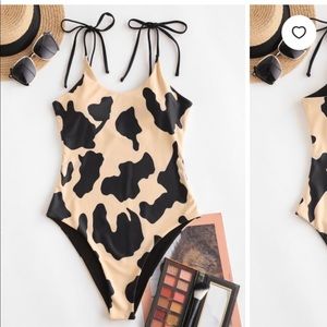 Cow Print Swimsuit